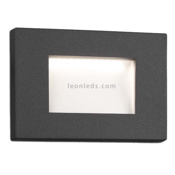 Gyrophare LED rectangulaire encastrable série Spark 1 couleur gris foncé Marque Faro Barcelona | Éclairage LeonLeds