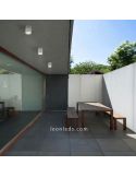 Plafón de Techo para exterior Olot foto de ambiente color Blanco IP44 marca Faro Barcelona | Leonleds Iluminación