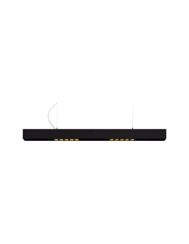 Black Foster 1200 Candeeiro de teto preto e dourado da Arkoslight | LeonLeds.com