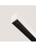 Primer plano de la lámpara de techo blanca Black Foster 1200 de Arkoslight | LeónLeds.com