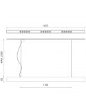 Dimensiones de la lámpara de techo Black Foster 1600 de Arkoslight | LeónLeds.com