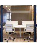 Lámparas de techo blanca Slimgot de Arkoslight en oficina | LeónLeds.com