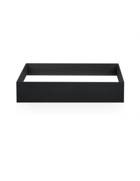 Aplique de pared LED Rec Mini negro de Arkoslight | Leonleds