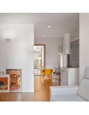 Aplique de pared Rec Mini instalado en salón | Leonleds