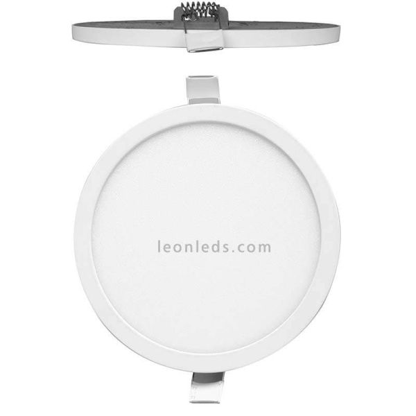 Downlight LED redondo Saona 6W tamanho pequeno 9Cm | LeónIluminação Leds | downlight extra plano