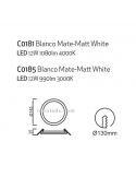 Downlight LED redondo tamaño mediano 14,5Cm Saona 12W | LeónLeds Iluminación | Downlight con dos tonalidades de luz