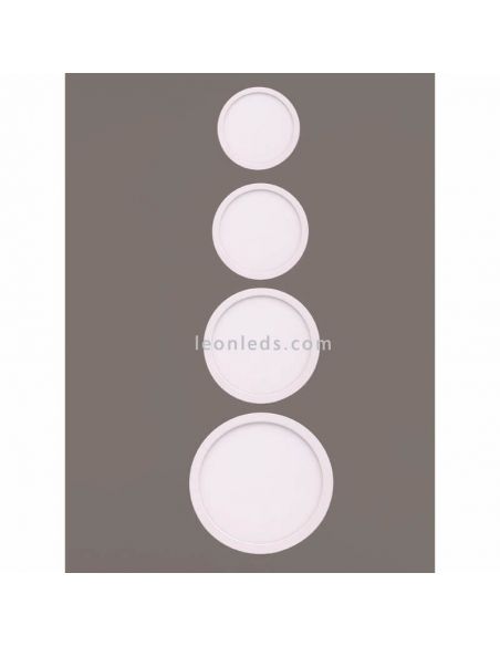 Downlight LED redondo Saona 6W tamaño pequeño 9Cm | LeónLeds Iluminación | Downlight disponible en 4 tamaños