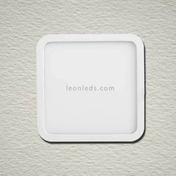 Downlight LED carré Saona 6W petite taille 9Cm | Éclairage LeónLeds | Downlight pour plafonds encastrés
