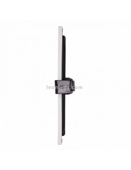 Downlight LED quadrado Saona 6W tamanho pequeno 9Cm | LeónIluminação Leds | luz embutida leve