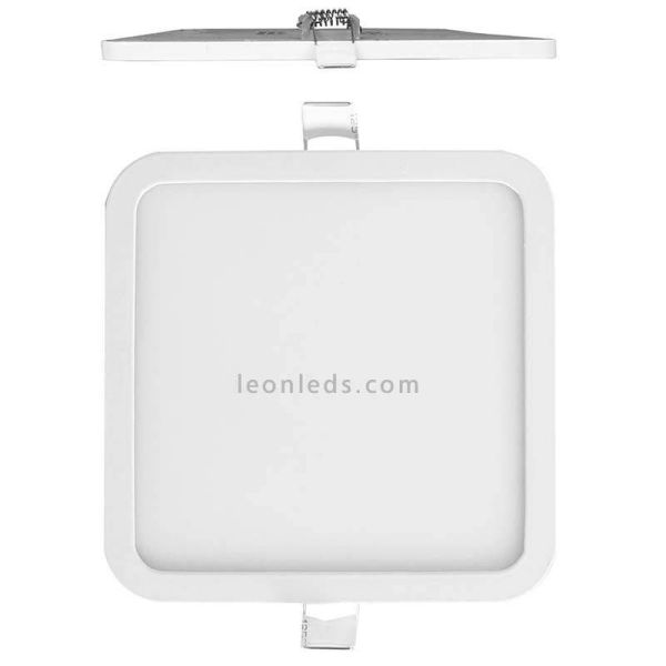 Downlight LED cuadrado Saona 6W tamaño pequeño 9Cm | LeónLeds Iluminación | Downlight extra plano