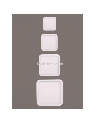 Downlight LED cuadrado Saona 6W tamaño pequeño 9Cm | LeónLeds Iluminación | Downlight disponible en 4 tamaños
