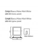Downlight LED Saona grande y cuadrado 17,5Cm y 18W | LeónLeds Iluminación | Downlight con dos tonalidades de luz