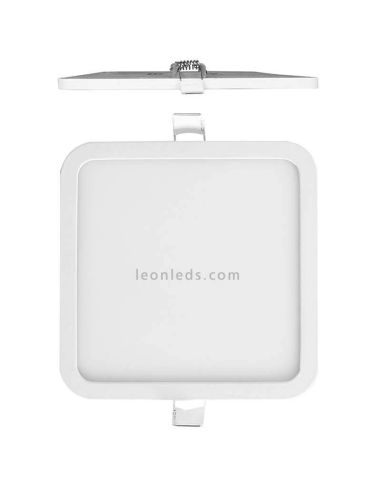 Downlight LED cuadrado Saona 6W tamaño pequeño 9Cm | LeónLeds Iluminación | Downlight extra plano