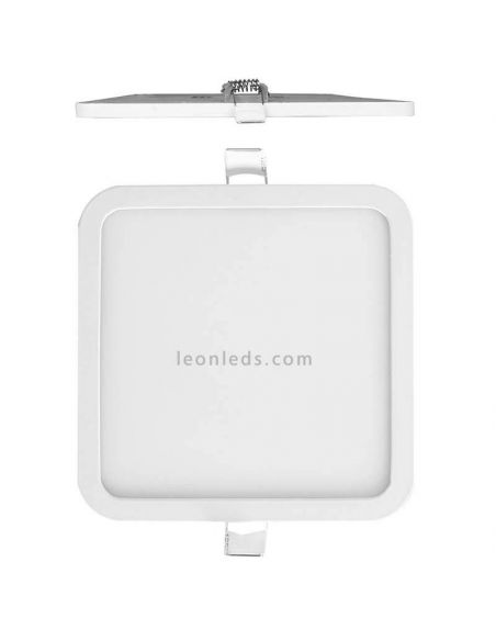 Downlight LED cuadrado Saona 6W tamaño pequeño 9Cm | LeónLeds Iluminación | Downlight extra plano