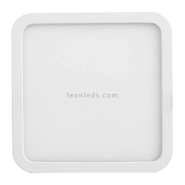 Downlight LED cuadrado empotrable extra grande Saona 22,5Cm y 24W | LeónLeds Iluminación | Downlight IP20