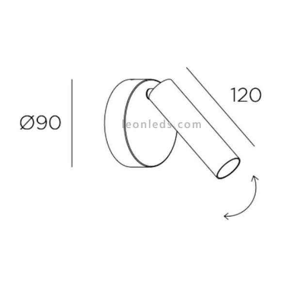 Luz de leitura Stylus Switch LED Wall...