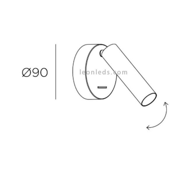LED Leselampe Stylus Switch LED Wall...