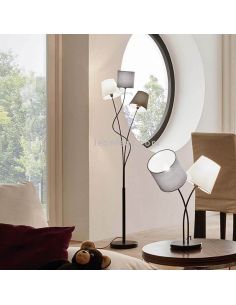 Lampadaire en tissu et acier Maronda 3xE14 Eglo 94995 | leonleds 2