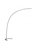Lámpara de Pie LED negra de arco serie Shanghai de Trio Lighting | LeonLeds Lámparas de Pie LED