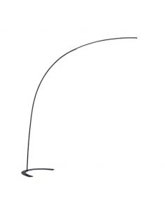 Lámpara de Pie LED negra de arco serie Shanghai de Trio Lighting | LeonLeds Lámparas de Pie LED
