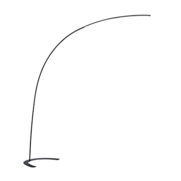 Lámpara de Pie LED negra de arco serie Shanghai de Trio Lighting | LeonLeds Lámparas de Pie LED