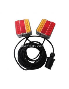 Luzes de reboque LED com íman