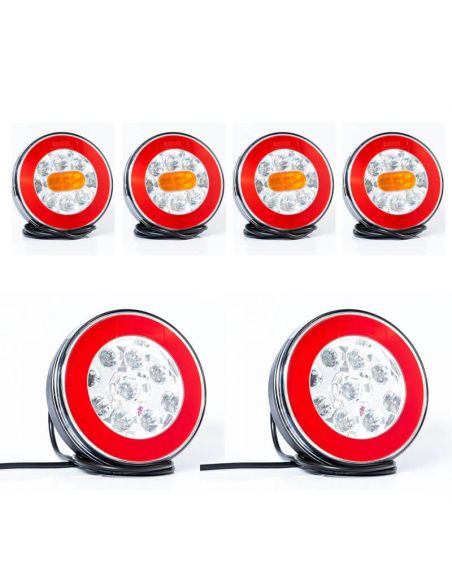 Kit Pilotos Led Redondos Camión | LeonLeds