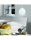 Suspension Roccaforte blanc moyen 1xE27 Ø30cm Eglo