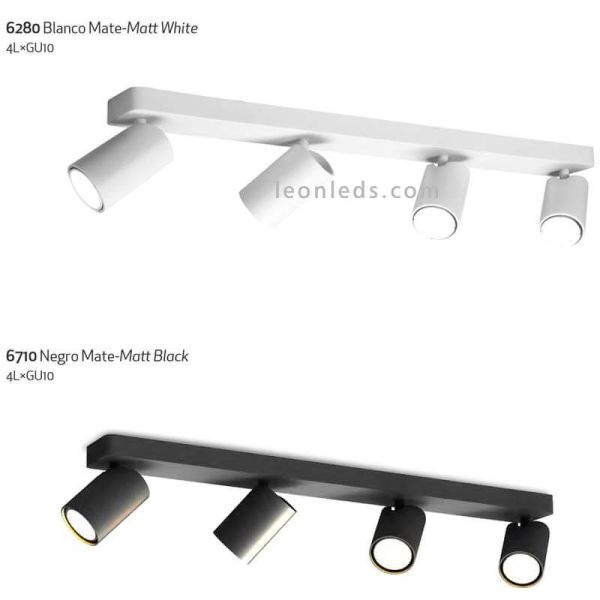 Réglette plafond avec 4 Spots...