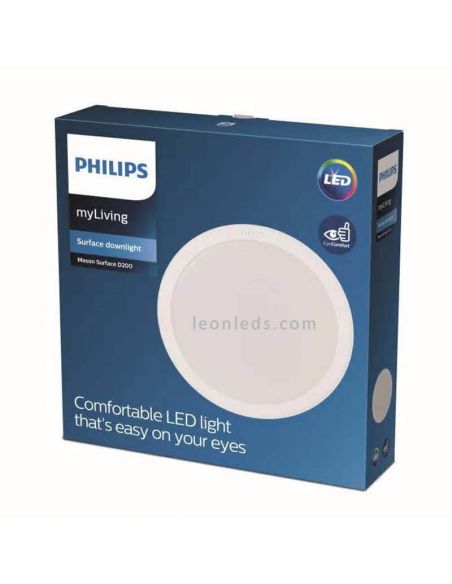 Plafón LED redondo 24W Meson Surface foto de ambiente marca Philips | LeonLeds Iluminación