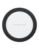 Downlight LED preto redondo embutido Fueva 5 IP44 10,5W