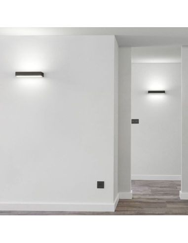 Rec duplo apliques de parede interior por Arkoslight iluminado | leonleds