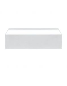 Rec Double Mini pequeno candeeiro de parede interior em branco | leonleds