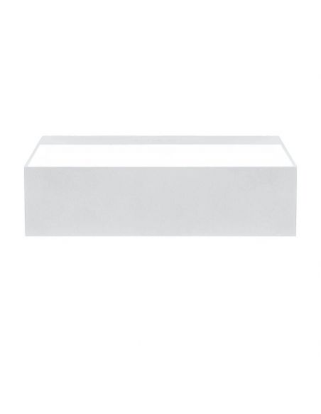 Petite applique murale d'intérieur Rec Double Mini en blanc | leonleds