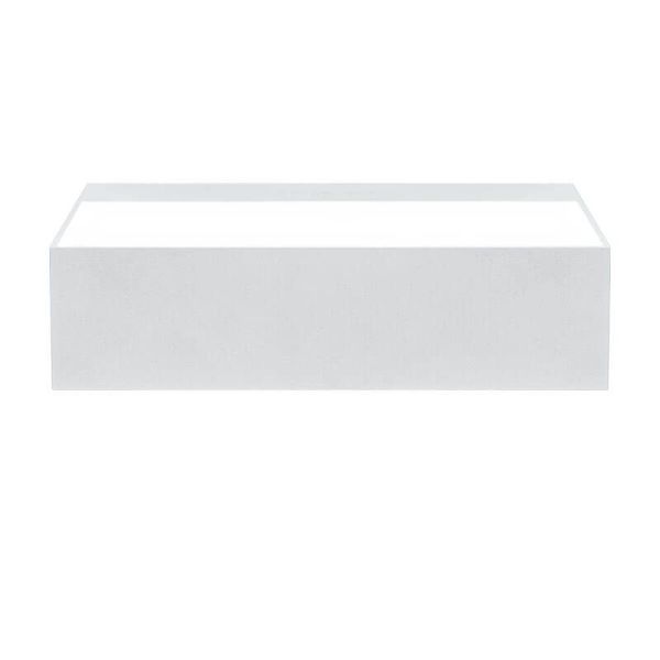 Aplique de pared interior pequeño Rec Double Mini en blanco | Leonleds