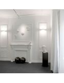 Aplique de pared interior Rec Double Mini blanco de Arkoslight hall | Leonleds