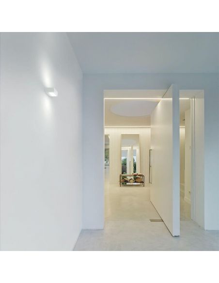 Aplique de pared Led Rec Double Mini iluminado Arkoslight | Leonleds