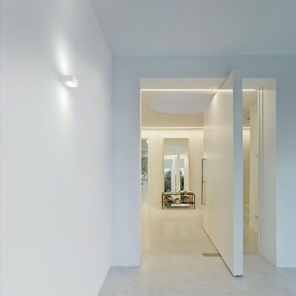 Aplique de pared Led Rec Double Mini iluminado Arkoslight | Leonleds