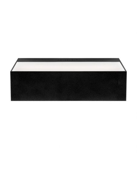 Applique murale noire Rec Double Mini de Arkoslight | leonleds