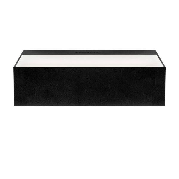 Applique murale noire Rec Double Mini de Arkoslight | leonleds