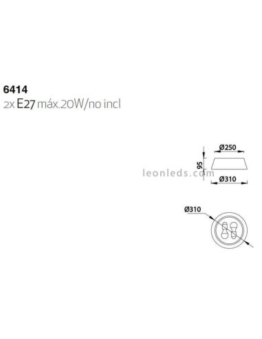 Plafonnier rustique Série Sabina 4...