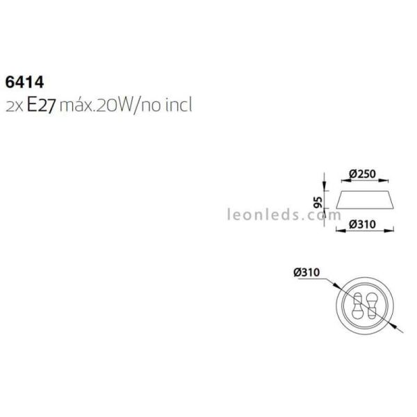 Cadeeiro de teto rústica Sabina série...