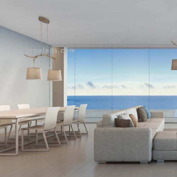 Plafonnier rustique Série Sabina 4...