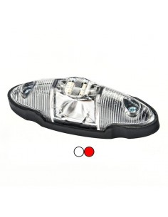 Piloto Lateral Fristom FT038 LED 2 Funciones Blanco y Rojo Ovalado 12v 24v Agricultura Remolque Bañera | LeonLeds 2