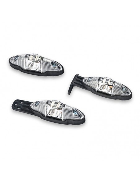 Side Light Fristom FT038 LED 2 Funções Branco e Vermelho Oval 12v 24v Agricultura Reboque Banheira | leonleds