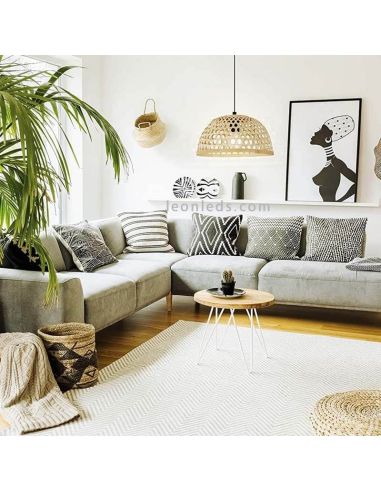 Claverdon grande suspension en bois Eglo Iluminación