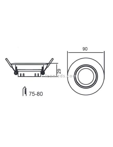 Aro empotrable LAMBORJINI Comfort...