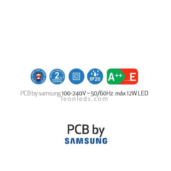 Aro empotrable cuadrado Lamborjini...