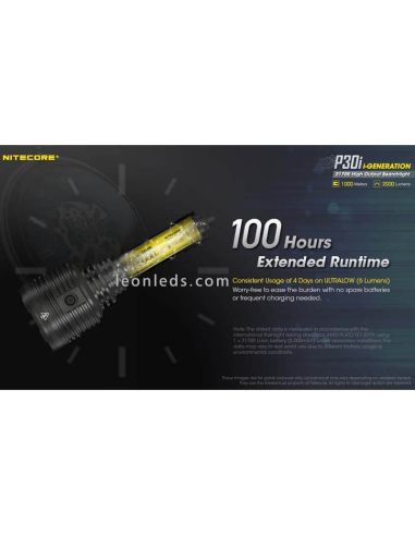 Linterna de Mano LED P30i de largo...