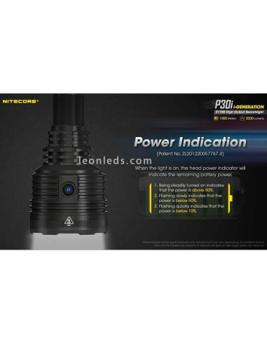 Lampe torche LED P30i avec une longue...